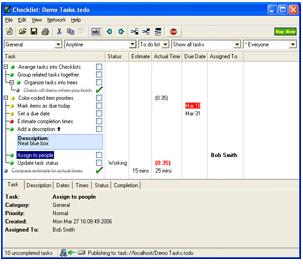 CheckList Server software, easily manage tasks at work.