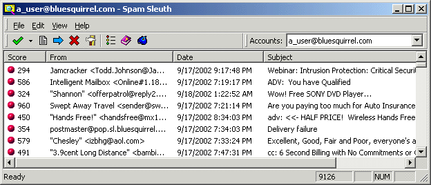 Screenshot of Spam Sleuth Enterprise