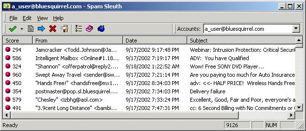 Screenshot of Spam Sleuth Lite